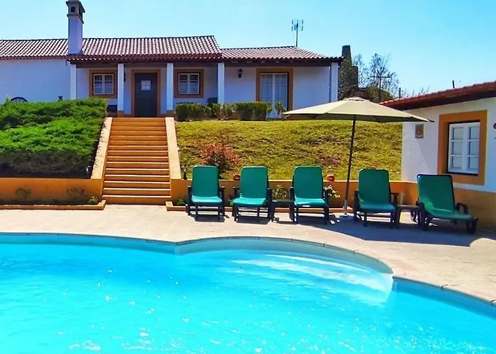 度假居 Castelo De Bode Monte Do Valinho Country House With Private Pool And Panoramic Views Alverangel